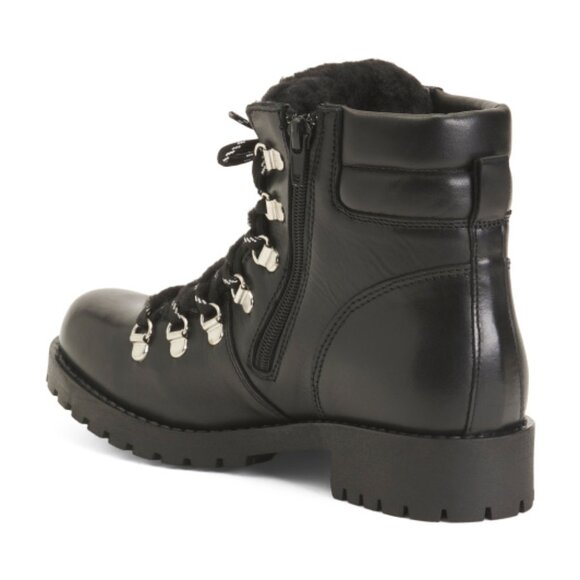 NEW ERIC MICHAEL Made In Portugal Waterproof Franki Leather Lace Up Boots 663mn - Picture 2 of 2